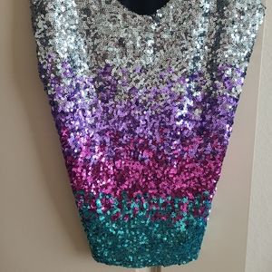 5 /$20 Miss Chevrons sequin top